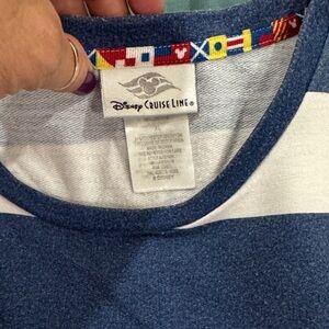 Disney Cruise Line Women's Blue Long Sleeve Tee